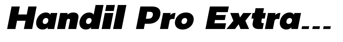 Handil Pro Extra Bold Italic